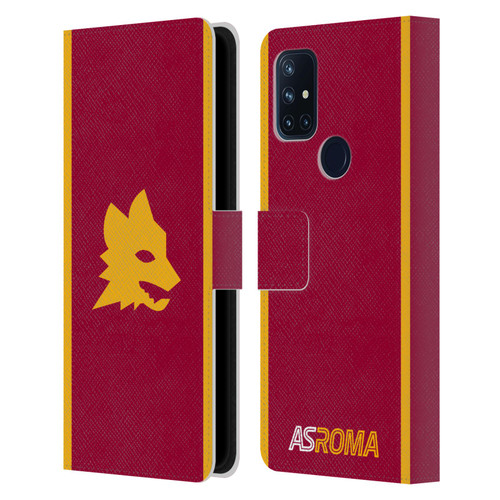 AS Roma 2023/24 Crest Kit Home Leather Book Wallet Case Cover For OnePlus Nord N10 5G