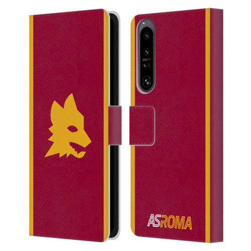 AS Roma 2023/24 Crest Kit Home Leather Book Wallet Case Cover For Sony Xperia 1 IV
