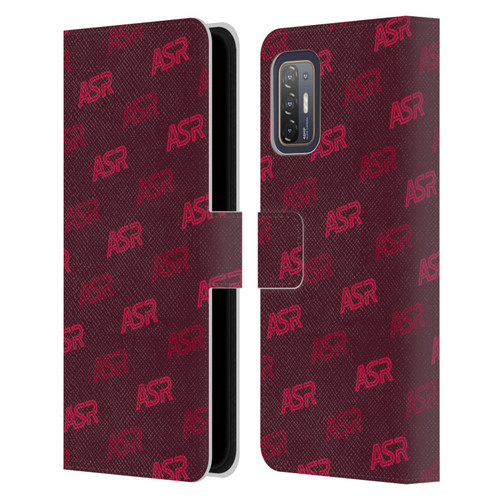 AS Roma Crest Graphics Wordmark Pattern Leather Book Wallet Case Cover For HTC Desire 21 Pro 5G