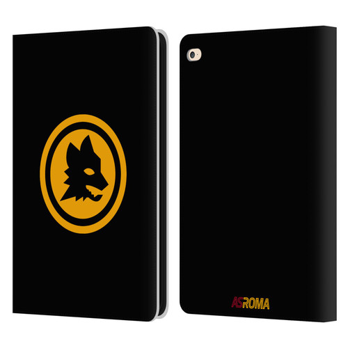 AS Roma Crest Graphics Black And Gold Leather Book Wallet Case Cover For Apple iPad Air 2 (2014)