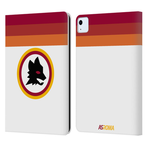 AS Roma Crest Graphics Wolf Retro Heritage Leather Book Wallet Case Cover For Apple iPad Air 2020 / 2022