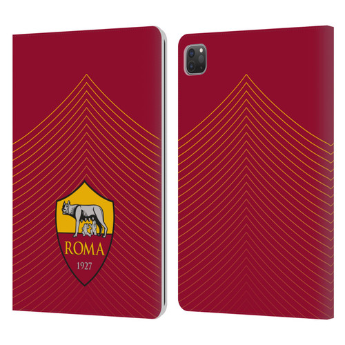 AS Roma Crest Graphics Arrow Leather Book Wallet Case Cover For Apple iPad Pro 11 2020 / 2021 / 2022
