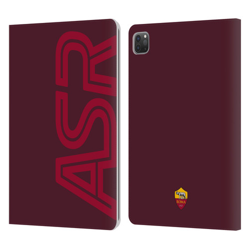 AS Roma Crest Graphics Oversized Leather Book Wallet Case Cover For Apple iPad Pro 11 2020 / 2021 / 2022
