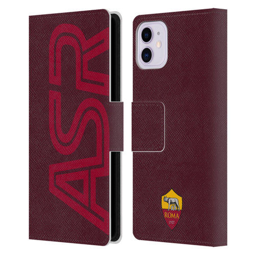 AS Roma Crest Graphics Oversized Leather Book Wallet Case Cover For Apple iPhone 11