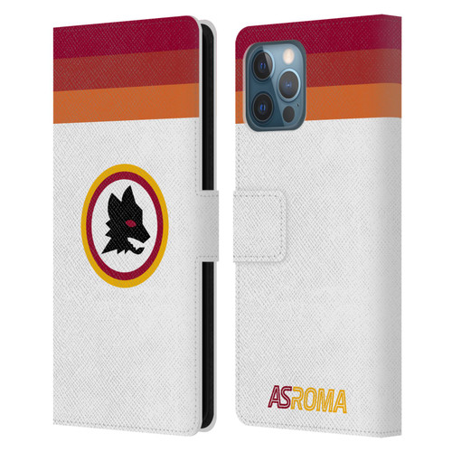 AS Roma Crest Graphics Wolf Retro Heritage Leather Book Wallet Case Cover For Apple iPhone 12 Pro Max