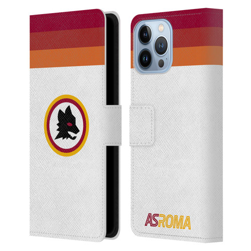 AS Roma Crest Graphics Wolf Retro Heritage Leather Book Wallet Case Cover For Apple iPhone 13 Pro Max