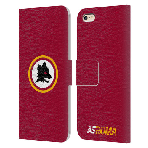 AS Roma Crest Graphics Wolf Circle Leather Book Wallet Case Cover For Apple iPhone 6 Plus / iPhone 6s Plus