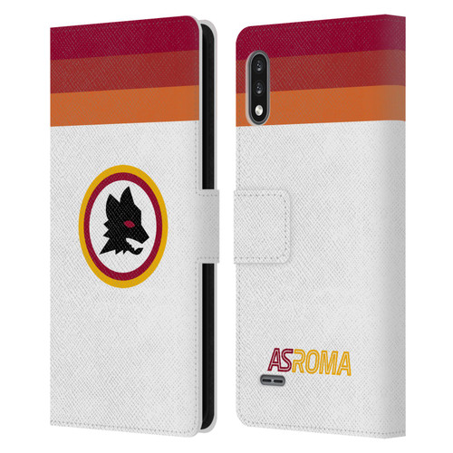 AS Roma Crest Graphics Wolf Retro Heritage Leather Book Wallet Case Cover For LG K22