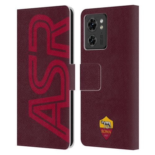AS Roma Crest Graphics Oversized Leather Book Wallet Case Cover For Motorola Moto Edge 40