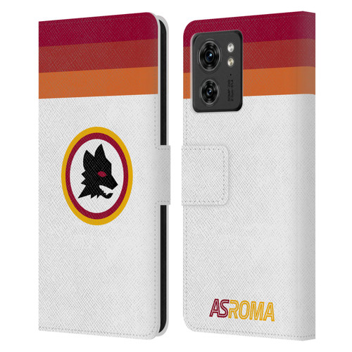 AS Roma Crest Graphics Wolf Retro Heritage Leather Book Wallet Case Cover For Motorola Moto Edge 40