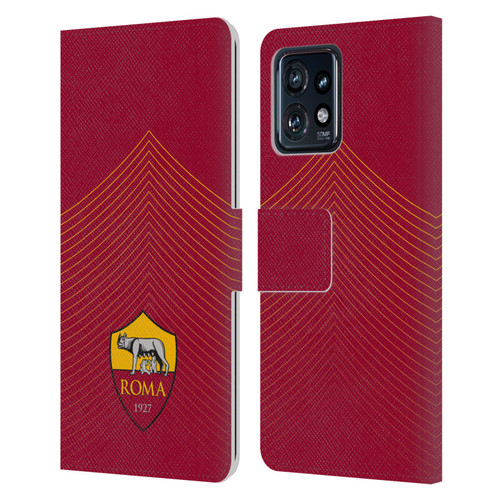 AS Roma Crest Graphics Arrow Leather Book Wallet Case Cover For Motorola Moto Edge 40 Pro