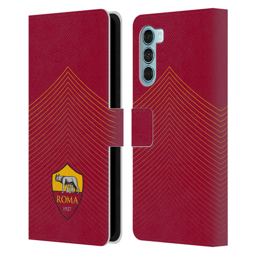 AS Roma Crest Graphics Arrow Leather Book Wallet Case Cover For Motorola Edge S30 / Moto G200 5G