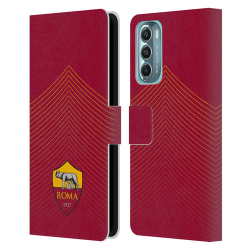 AS Roma Crest Graphics Arrow Leather Book Wallet Case Cover For Motorola Moto G Stylus 5G (2022)