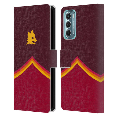 AS Roma Crest Graphics Wolf Leather Book Wallet Case Cover For Motorola Moto G Stylus 5G (2022)