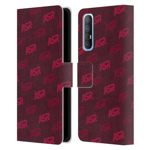 AS Roma Crest Graphics Wordmark Pattern Leather Book Wallet Case Cover For OPPO Find X2 Neo 5G