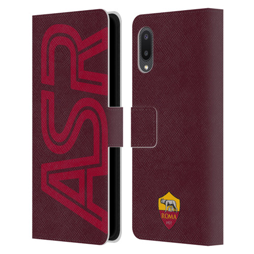 AS Roma Crest Graphics Oversized Leather Book Wallet Case Cover For Samsung Galaxy A02/M02 (2021)