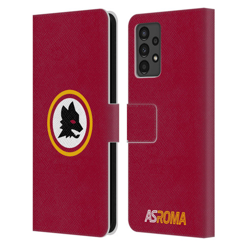 AS Roma Crest Graphics Wolf Circle Leather Book Wallet Case Cover For Samsung Galaxy A13 (2022)