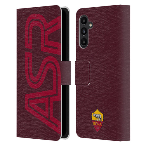AS Roma Crest Graphics Oversized Leather Book Wallet Case Cover For Samsung Galaxy A13 5G (2021)