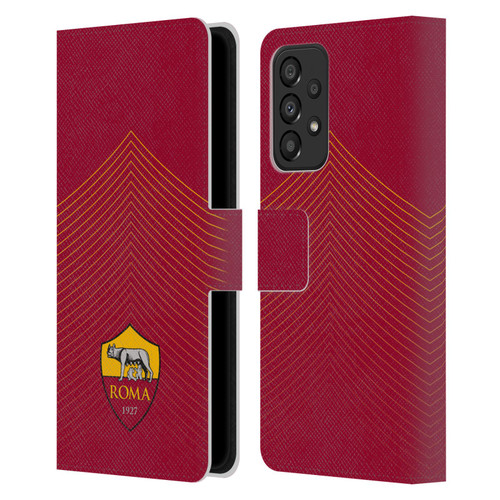 AS Roma Crest Graphics Arrow Leather Book Wallet Case Cover For Samsung Galaxy A33 5G (2022)