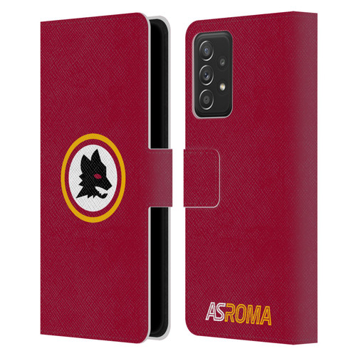 AS Roma Crest Graphics Wolf Circle Leather Book Wallet Case Cover For Samsung Galaxy A52 / A52s / 5G (2021)