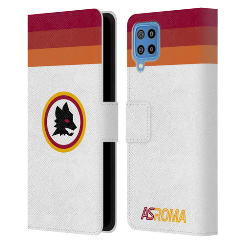 AS Roma Crest Graphics Wolf Retro Heritage Leather Book Wallet Case Cover For Samsung Galaxy F22 (2021)