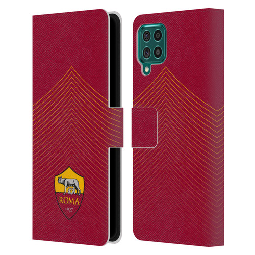 AS Roma Crest Graphics Arrow Leather Book Wallet Case Cover For Samsung Galaxy F62 (2021)