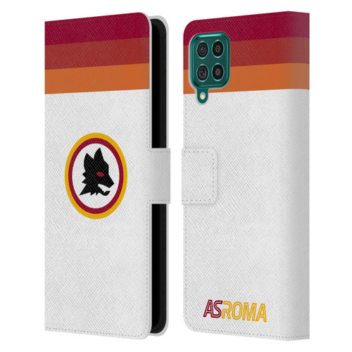 AS Roma Crest Graphics Wolf Retro Heritage Leather Book Wallet Case Cover For Samsung Galaxy F62 (2021)