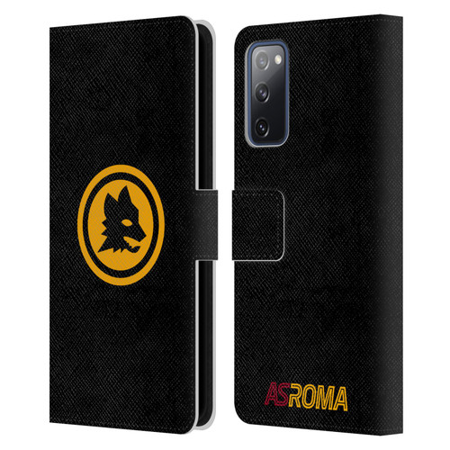 AS Roma Crest Graphics Black And Gold Leather Book Wallet Case Cover For Samsung Galaxy S20 FE / 5G