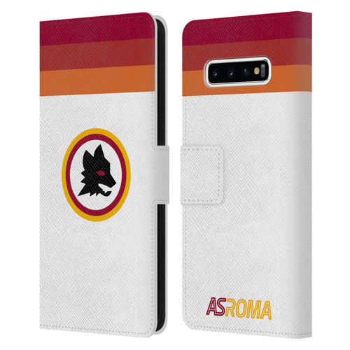 AS Roma Crest Graphics Wolf Retro Heritage Leather Book Wallet Case Cover For Samsung Galaxy S10+ / S10 Plus