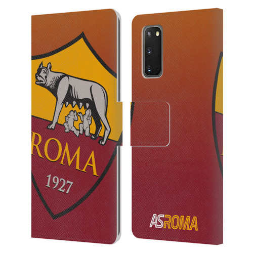 AS Roma Crest Graphics Gradient Leather Book Wallet Case Cover For Samsung Galaxy S20 / S20 5G