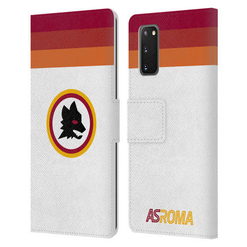 AS Roma Crest Graphics Wolf Retro Heritage Leather Book Wallet Case Cover For Samsung Galaxy S20 / S20 5G