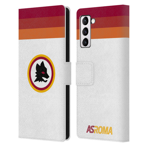AS Roma Crest Graphics Wolf Retro Heritage Leather Book Wallet Case Cover For Samsung Galaxy S21+ 5G