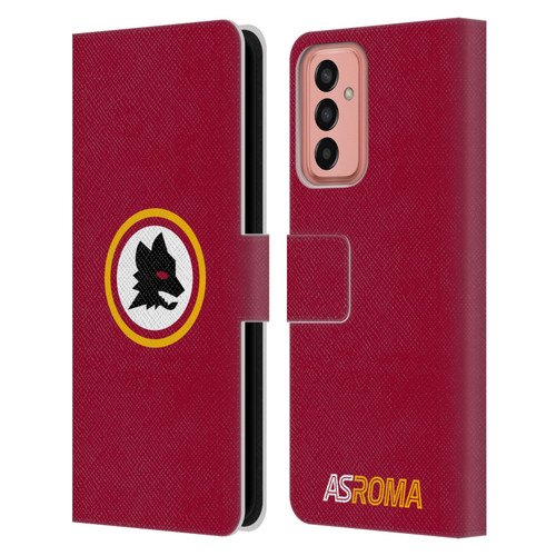 AS Roma Crest Graphics Wolf Circle Leather Book Wallet Case Cover For Samsung Galaxy M13 (2022)