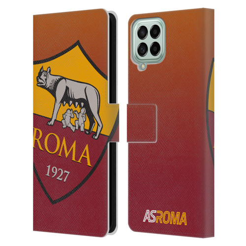 AS Roma Crest Graphics Gradient Leather Book Wallet Case Cover For Samsung Galaxy M33 (2022)