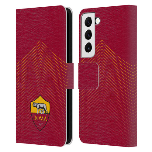 AS Roma Crest Graphics Arrow Leather Book Wallet Case Cover For Samsung Galaxy S22 5G