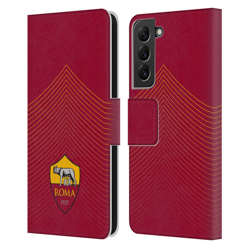 AS Roma Crest Graphics Arrow Leather Book Wallet Case Cover For Samsung Galaxy S22+ 5G