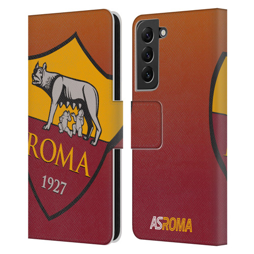 AS Roma Crest Graphics Gradient Leather Book Wallet Case Cover For Samsung Galaxy S22+ 5G