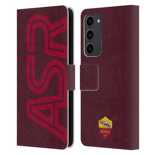 AS Roma Crest Graphics Oversized Leather Book Wallet Case Cover For Samsung Galaxy S23+ 5G