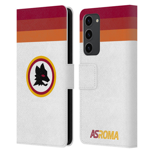 AS Roma Crest Graphics Wolf Retro Heritage Leather Book Wallet Case Cover For Samsung Galaxy S23+ 5G
