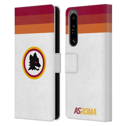AS Roma Crest Graphics Wolf Retro Heritage Leather Book Wallet Case Cover For Sony Xperia 1 IV