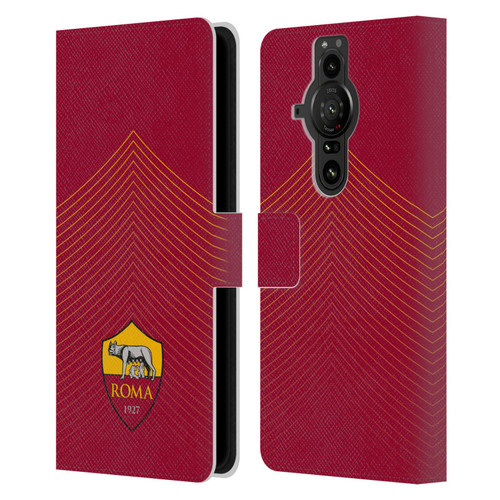 AS Roma Crest Graphics Arrow Leather Book Wallet Case Cover For Sony Xperia Pro-I