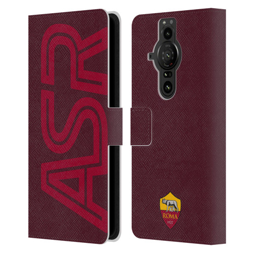 AS Roma Crest Graphics Oversized Leather Book Wallet Case Cover For Sony Xperia Pro-I