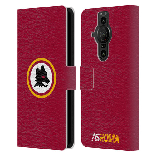 AS Roma Crest Graphics Wolf Circle Leather Book Wallet Case Cover For Sony Xperia Pro-I
