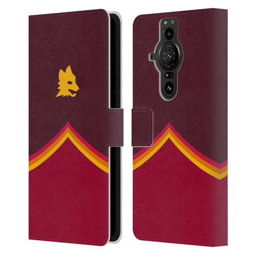 AS Roma Crest Graphics Wolf Leather Book Wallet Case Cover For Sony Xperia Pro-I