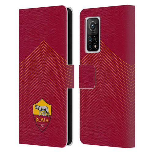AS Roma Crest Graphics Arrow Leather Book Wallet Case Cover For Xiaomi Mi 10T 5G