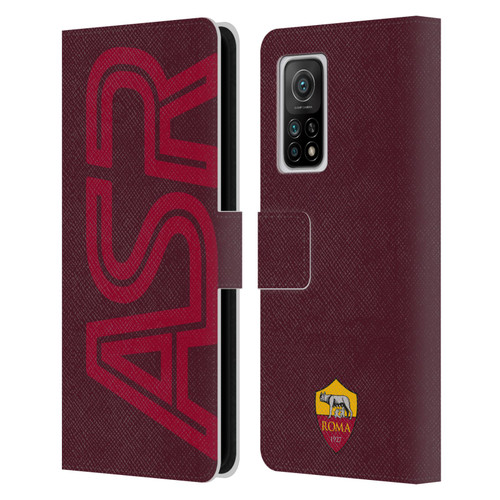 AS Roma Crest Graphics Oversized Leather Book Wallet Case Cover For Xiaomi Mi 10T 5G