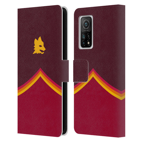 AS Roma Crest Graphics Wolf Leather Book Wallet Case Cover For Xiaomi Mi 10T 5G