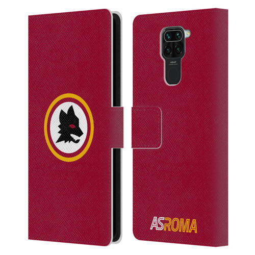 AS Roma Crest Graphics Wolf Circle Leather Book Wallet Case Cover For Xiaomi Redmi Note 9 / Redmi 10X 4G