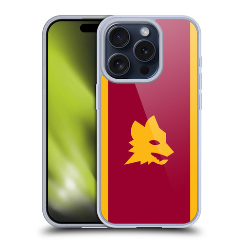 AS Roma 2023/24 Crest Kit Home Soft Gel Case for Apple iPhone 15 Pro