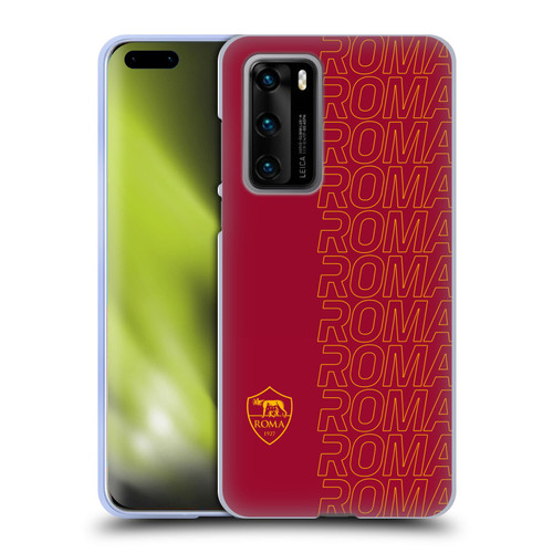 AS Roma Crest Graphics Echo Soft Gel Case for Huawei P40 5G